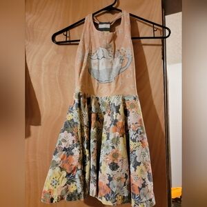 Floral Teapot Kids Dress